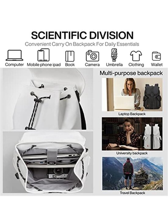 Mixi 17in Travel Laptop Backpack Waterproof Lightweight Carry On Weekender Bag main image 5